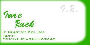 imre ruck business card